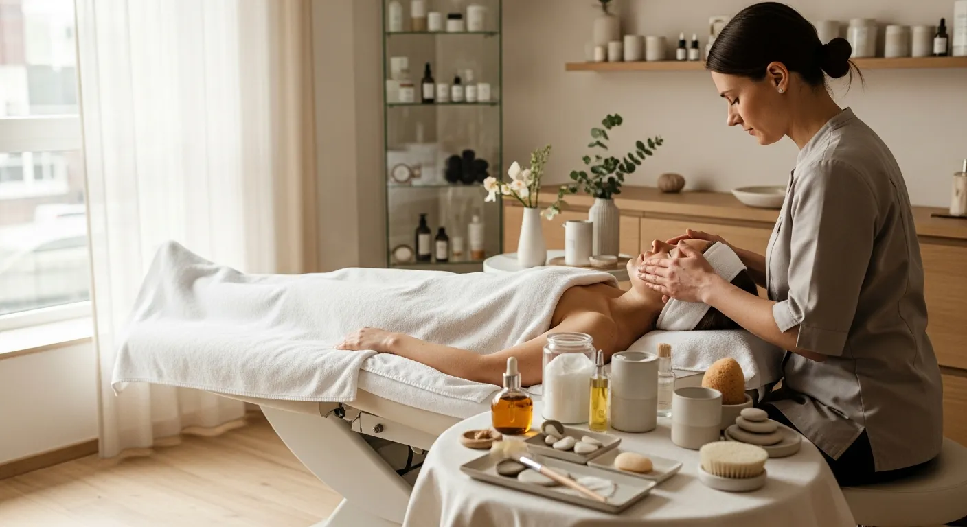 Behandlung im Kosmetikstudio