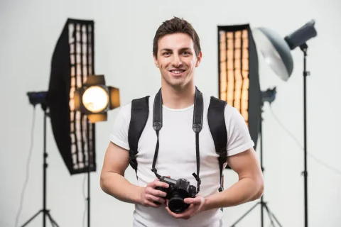 Fotograf in Studio