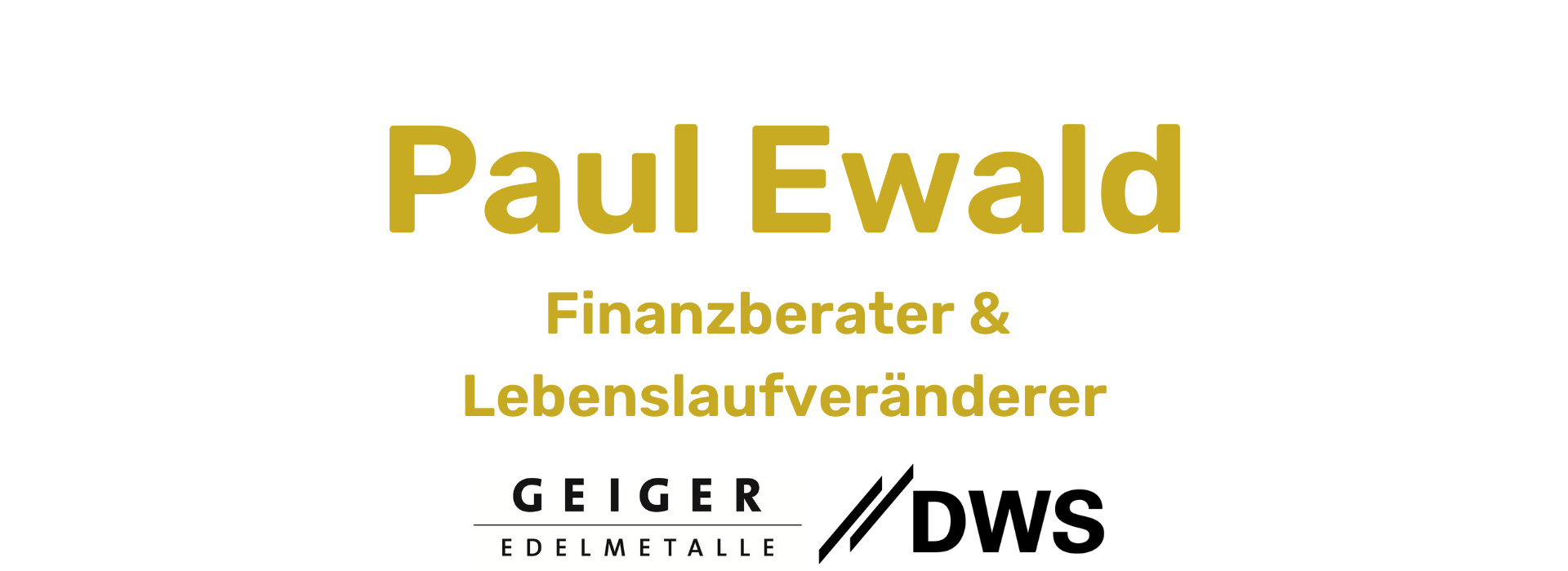 Finanzberatung von Paul Ewald