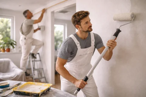 Maler bei der Arbeit