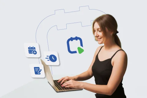 Kosmetikstudio Software anyhelpnow Organizer – Kosmetikerin verwaltet Online-Terminbuchung und Kundenkommunikation am Tablet
