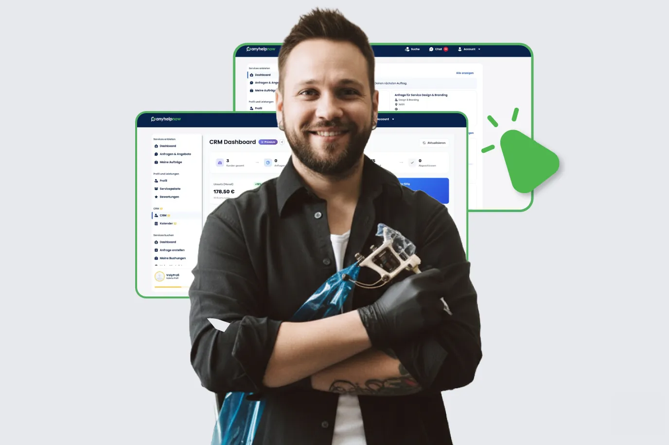 Online Buchungssystem Tattoo-Studio – aktive Kundenkommunikation und E-Mail-Kampagnen digital verwalten