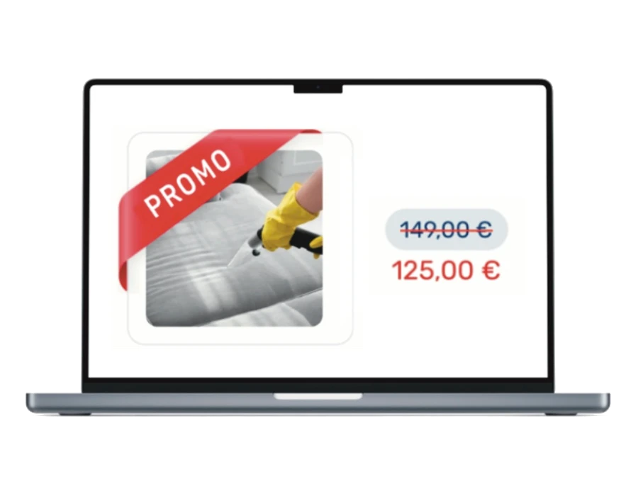 Mockup mit einem Promotionbanner