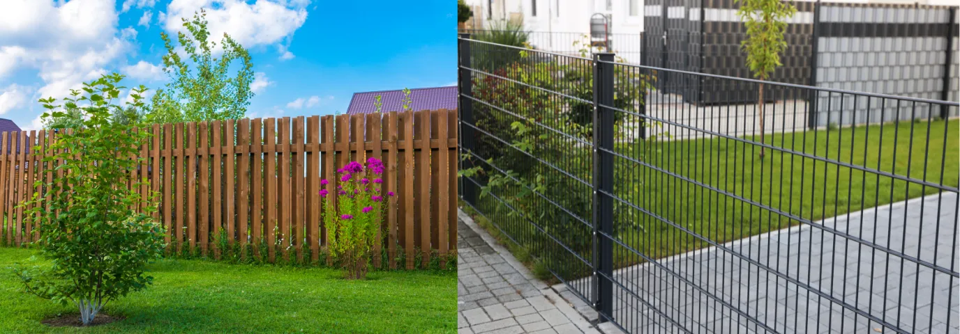 Gartenzaun Holz oder Metall: Kosten, Pflege & Haltbarkeit Vergleich