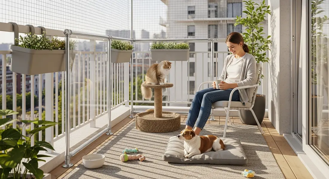 Balkon-Sicherheit für Haustiere: So wird Ihr Balkon zur gefahrlosen Wohlfühloase