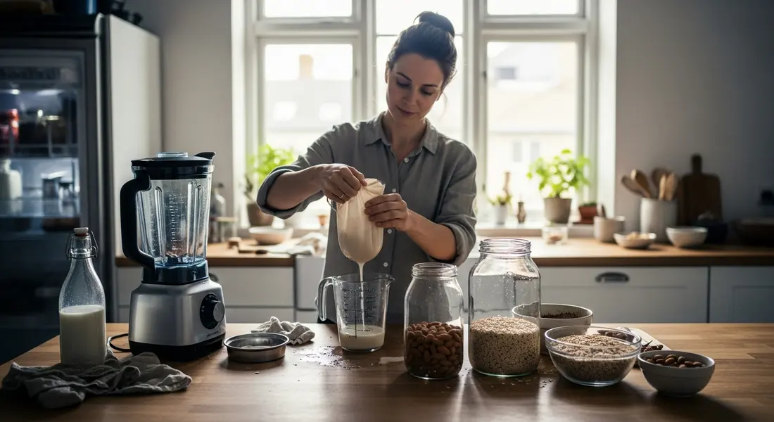 Pflanzenmilch selber machen – Hafermilch & Mandelmilch einfach zuhause herstellen
