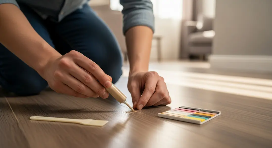 Kratzer im Laminat reparieren – schnell & günstig