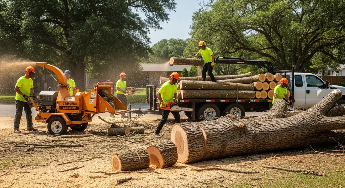 Gefällter Baum? Wir übernehmen die Entsorgung – schnell und professionell!