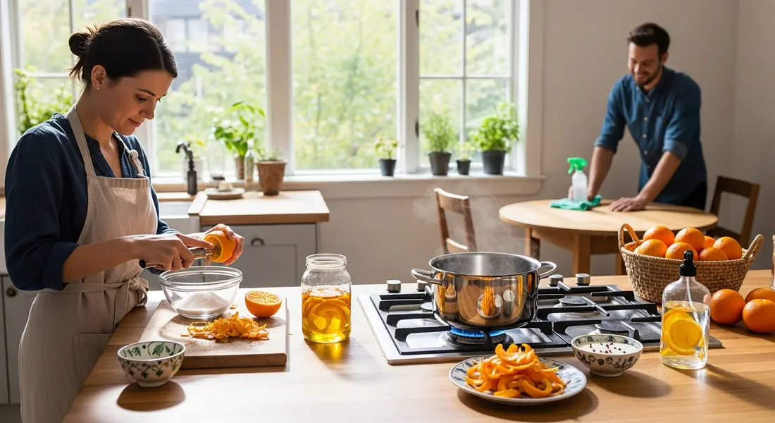 Orangenschalen weiterverwenden: 10 clevere Ideen für Haushalt & Wellness