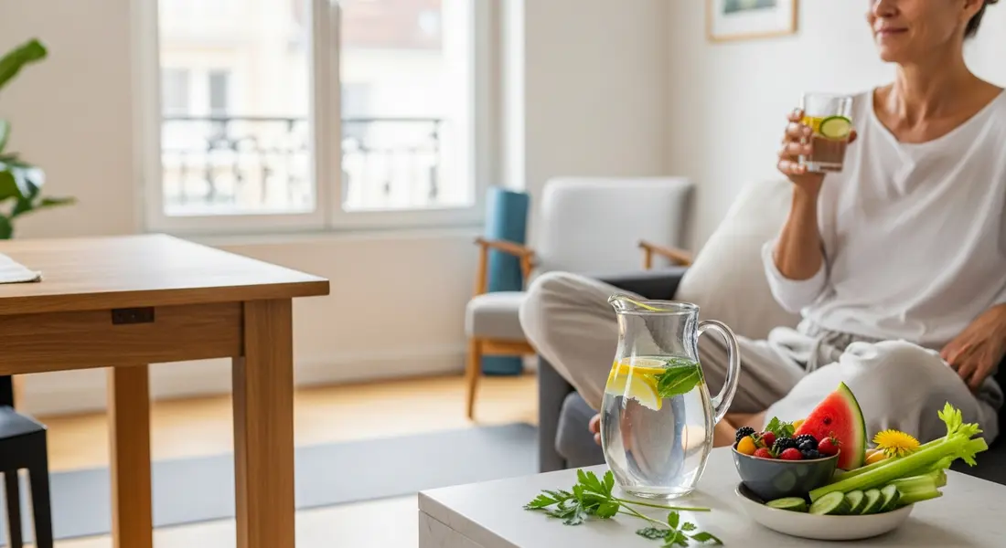 Körper entwässern: Natürlich zu weniger Wassereinlagerungen