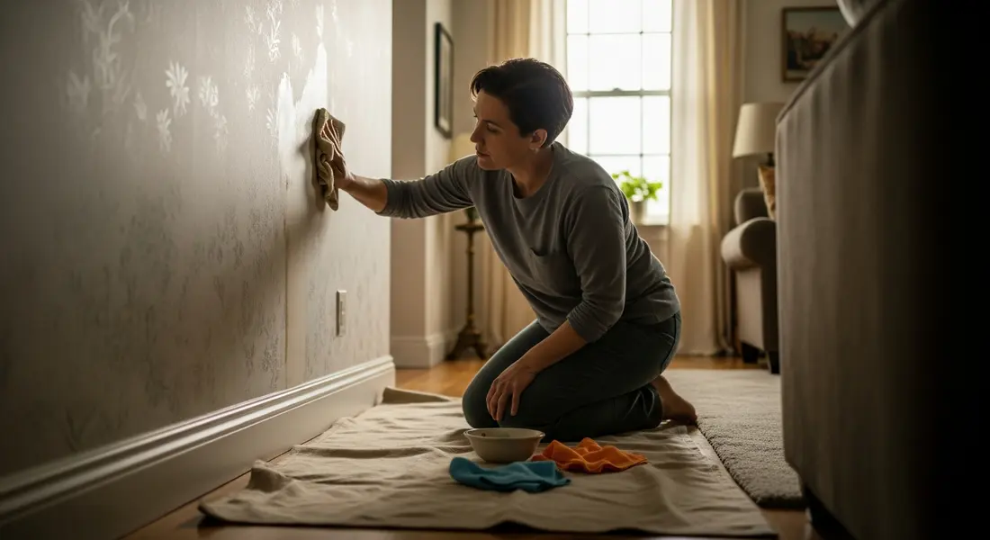 Fettflecken auf der Tapete? So werden sie wieder sauber!