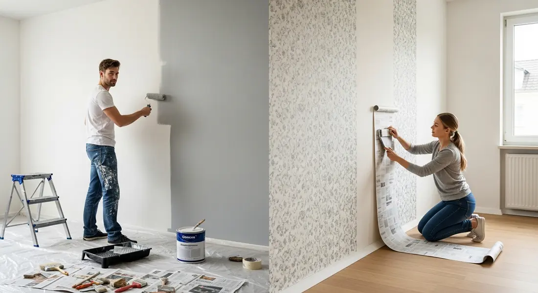 Streichen oder Tapezieren? Die richtige Wahl für Ihre Wände