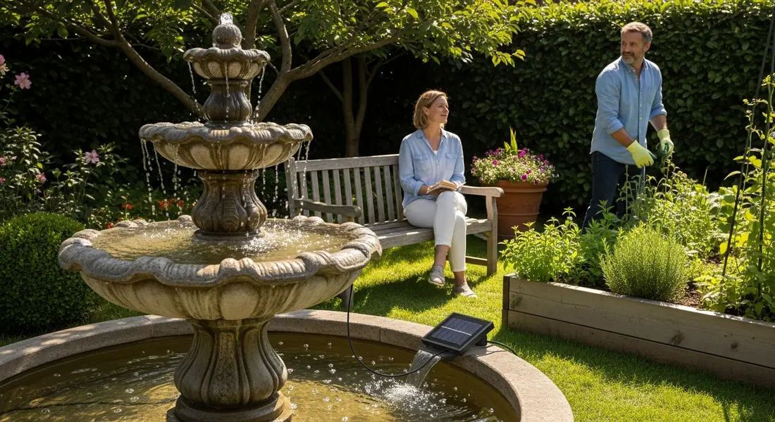 Gartenbrunnen Solar – Natürliche Entspannung ohne Stromkosten