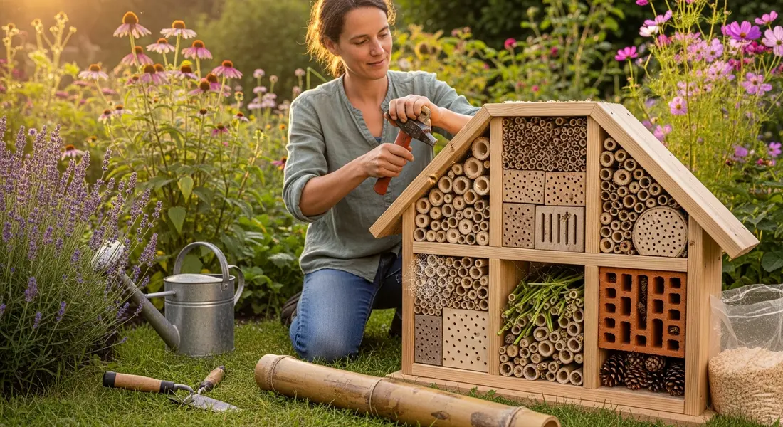 Insektenhotel bauen – Natürlicher Lebensraum für Nützlinge im Garten