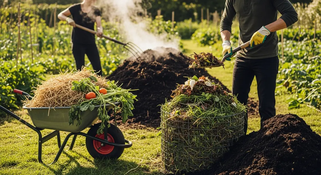 Kompost richtig anlegen – So verwandeln Sie Gartenabfälle in wertvollen Dünger