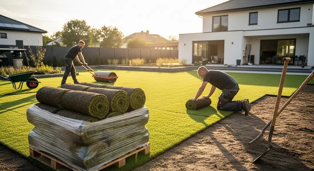 Rollrasen verlegen: Kosten & Preise im Überblick