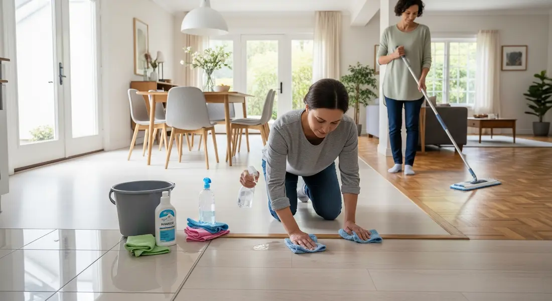 Bodenreinigung für Fliesen, Laminat & Parkett – Professionell und materialschonend