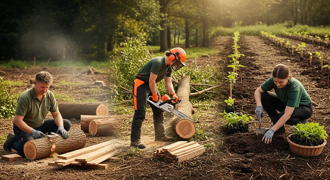 Baum fällen & Natur schützen: So geht nachhaltige Baumfällung richtig