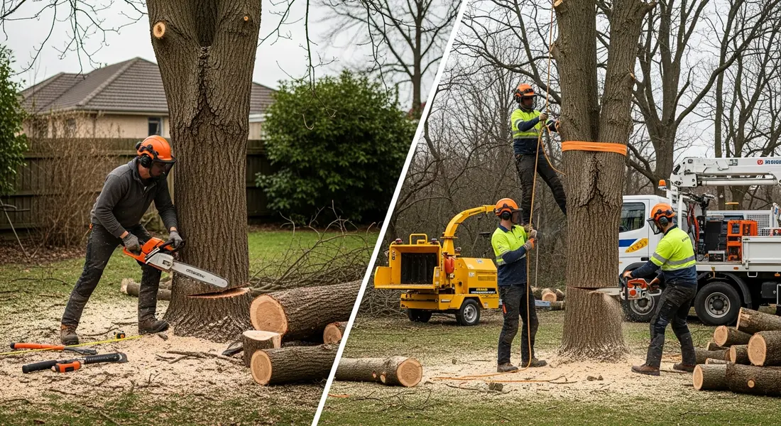 Baum fällen: Selber machen oder Profi beauftragen?