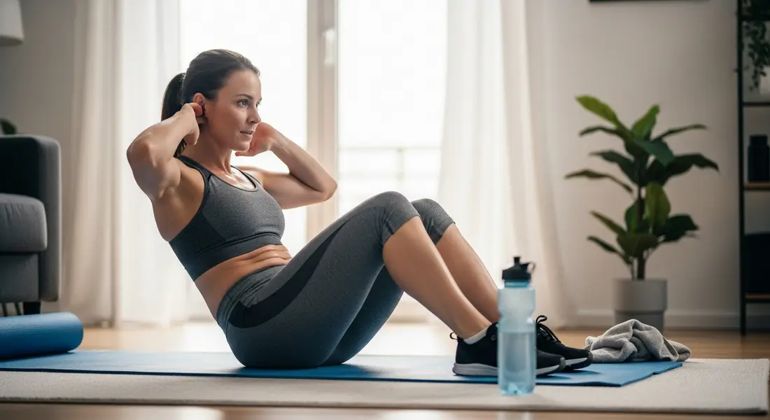 Bauchtraining zuhause – Flacher Bauch ohne Fitnessstudio