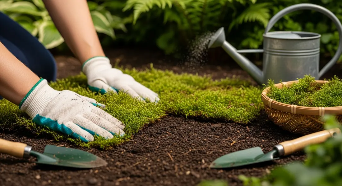 Moosteppich anlegen: So gelingt der grüne Naturtraum im Garten