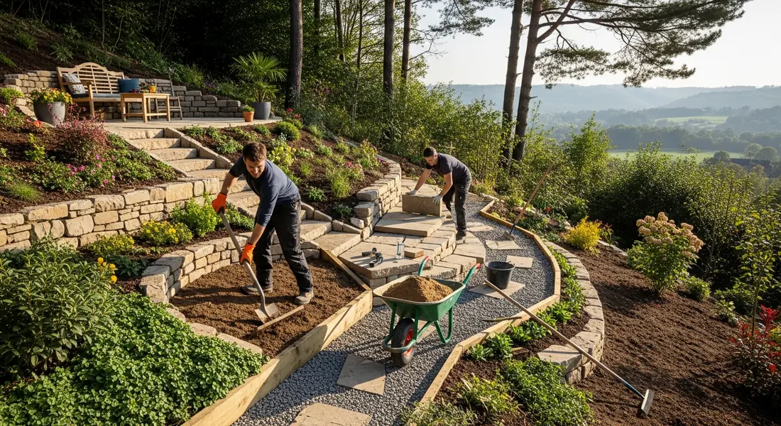 Hang in Schönheit verwandeln: Terrassen anlegen am Gartenhang