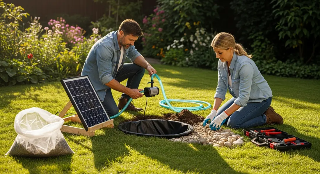 Günstiger Solarbrunnen bauen: So sparst du Kosten ohne Abstriche