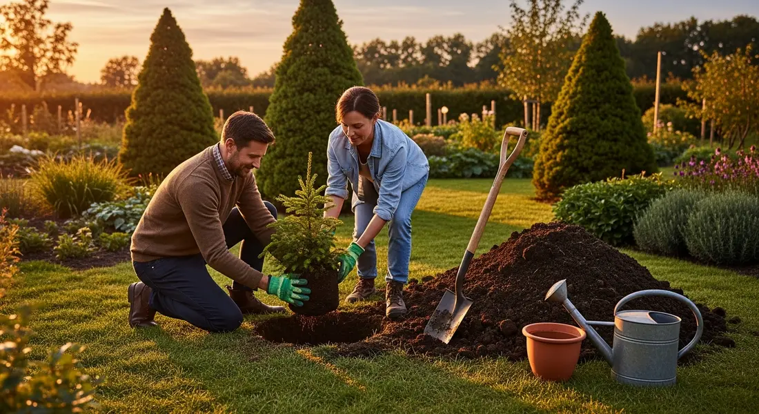Nadelbaum Pflanzung: So gelingt der perfekte Start im Garten