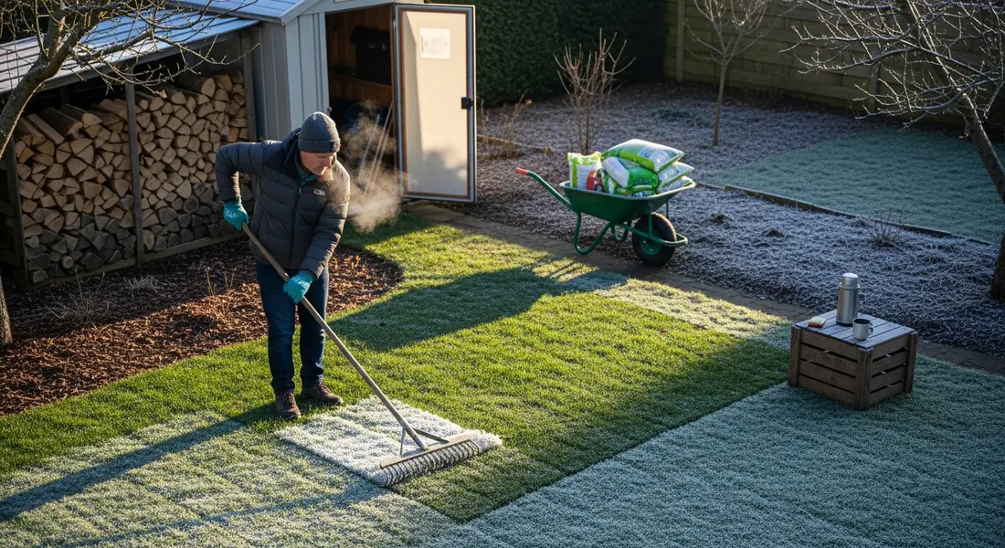 Rollrasen Pflege im Winter: So übersteht Ihr Rasen die Kälte