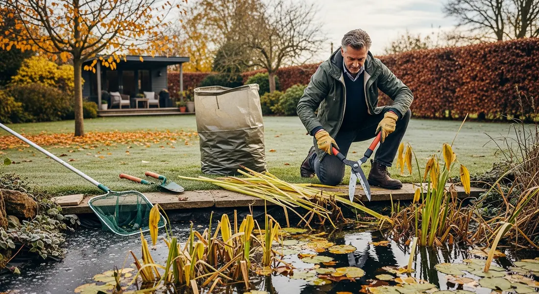 Teichpflanzen im Herbst schneiden: So bereitest du deinen Teich optimal auf den Winter vor