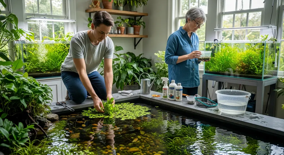 Wasserpflanzen pflegen – So bleiben Teich & Aquarium gesund