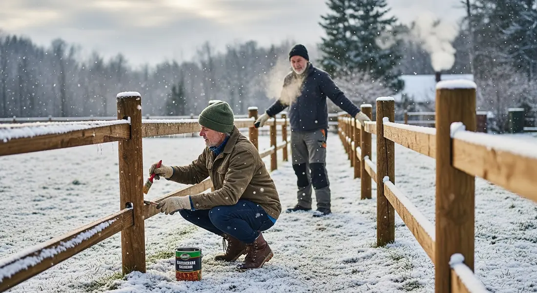 Zaun Pflege Winter: So schützen Sie Ihren Zaun vor Frost & Nässe